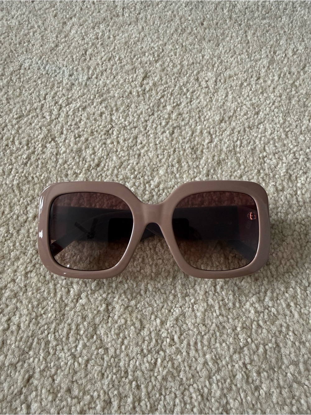 Marc Jacobs Oversized Square Sunglasses in Taupe